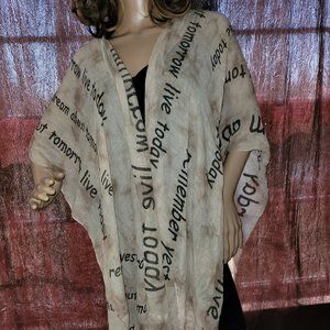 JC Sunny graphic long wrap Size OS